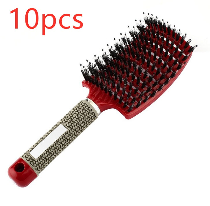 Hairbrush Anti Klit Brushy Haarborstel Women Detangler Hair Brush Bristle Nylon Scalp Massage  Teaser Hair Brush Comb null