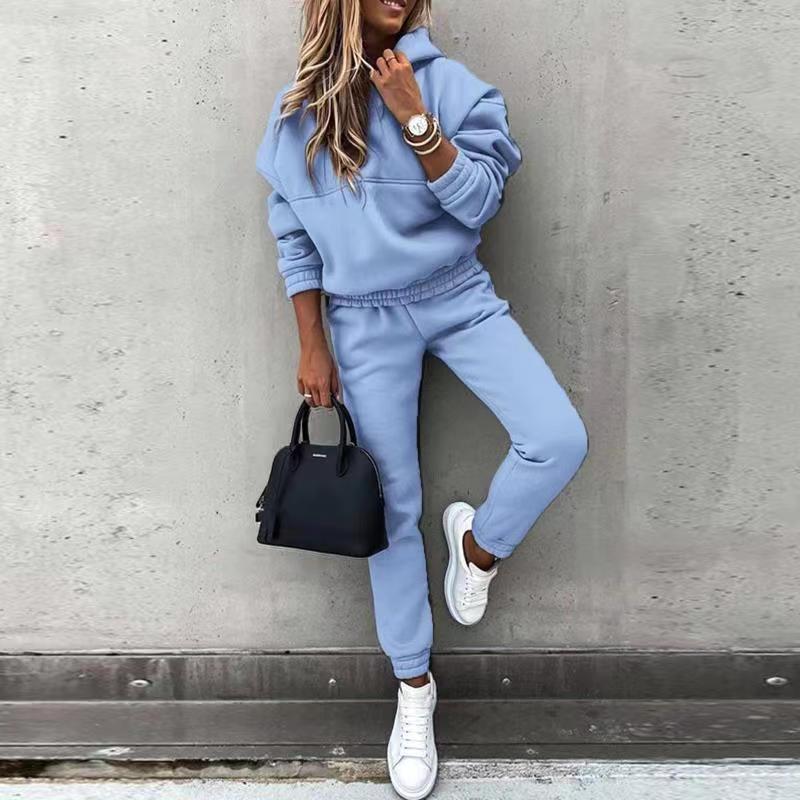 Women's New Hooded Sweatshirt Sports Suit null