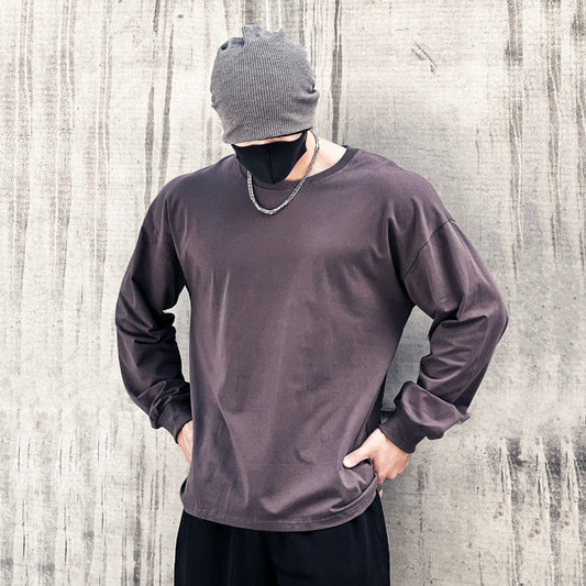 Loose Fitness Clothes Sports Clothes Long Sleeve T-shirt Pullover Hoodie Thin Section Men null