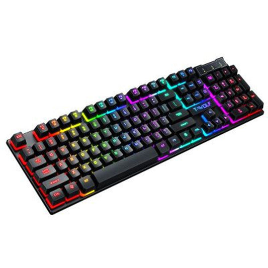 Gaming Usb Luminous Wired Keyboard Floating Manipulator null