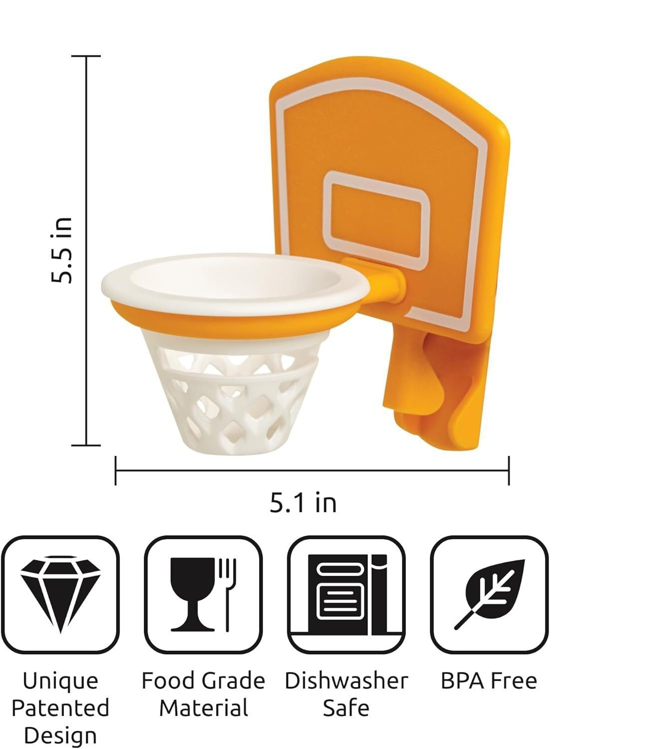 Kitchen Basketball Hoop Egg Yellow And Clear Separator null