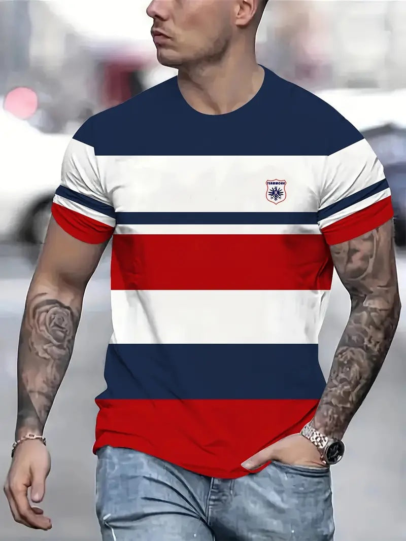 Men's Carnival Fashion Striped T-shirt