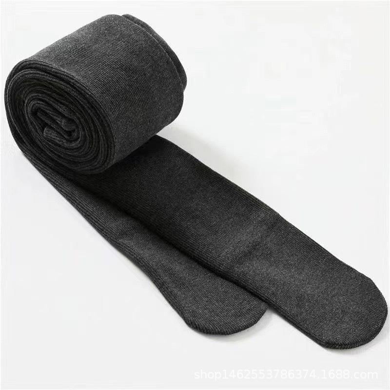 Autumn And Winter Suet Base High Waist Cotton Vertical Stripes Pantyhose