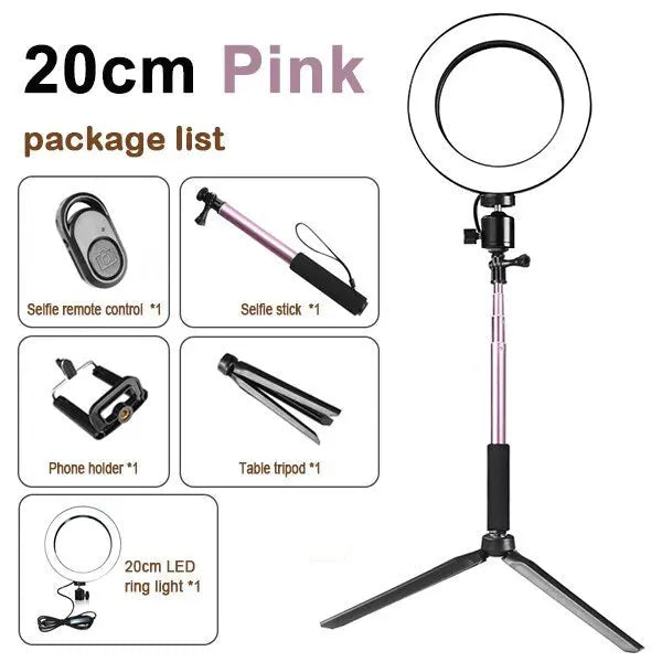 Compatible with Apple, Tripod Fill Light Live Bracket Beauty Light Set Ring Light null