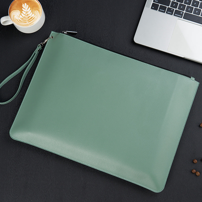 Sleek, High-capacity, Waterproof Leather Organizer For Contracts And Documents