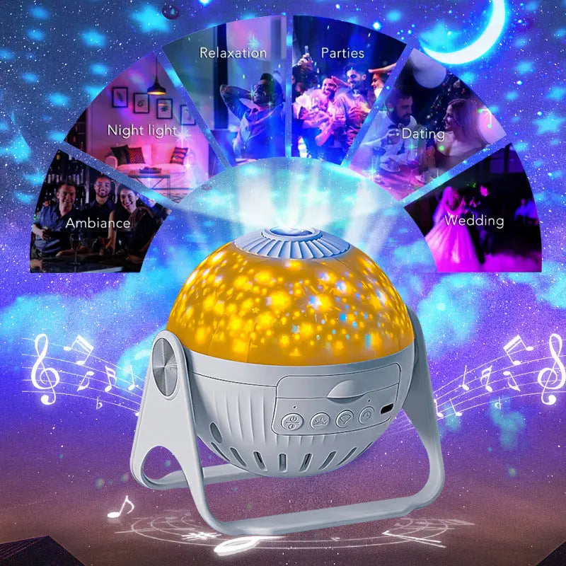 Galaxy Projector Starry Sky Projection Bedroom Bedside Decoration Night Light null