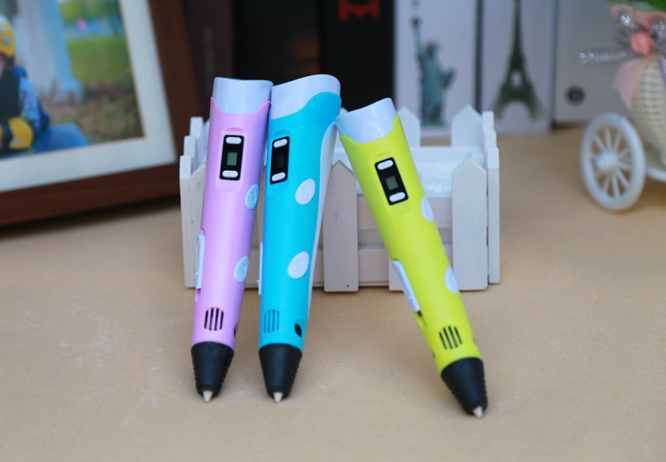 3D print pen 3D pen two generation graffiti 3D stereoscopic paintbrush children puzzle painting toys null