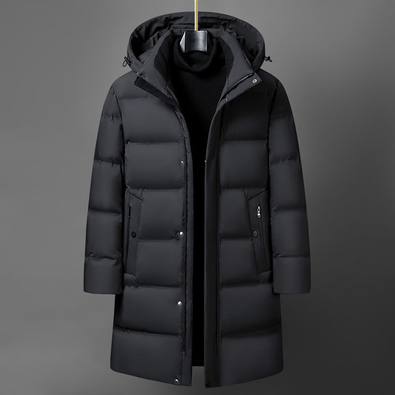Men's Fashion Mid-length Thick Down Jacket Coat