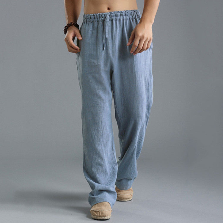 Men's Breathable Linen Loose Casual Sports Pants null