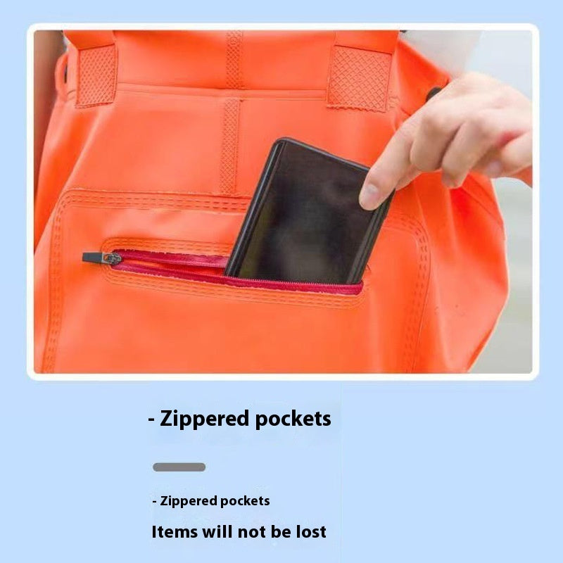 Women's Thick Waterproof One-piece Half Body Rain Pants