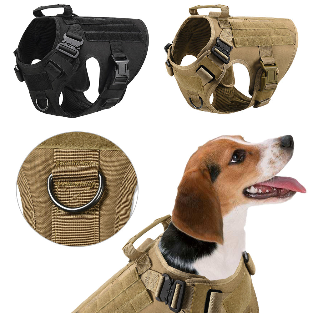 Military Tactical Dog Harness German Shepherd Adjustable Pet Dog Back null