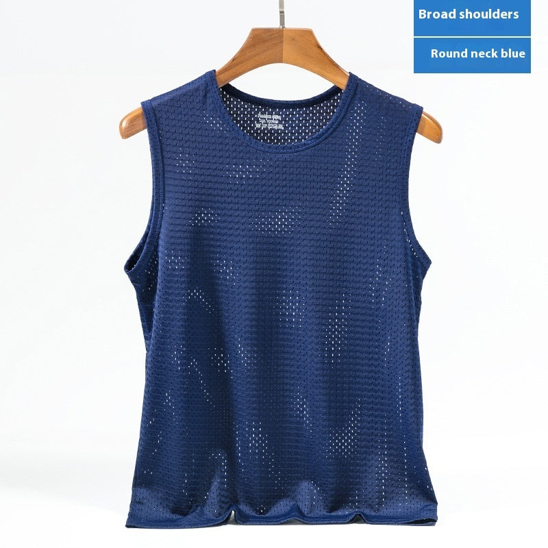 Quick-drying Breathable Plus Size Bottoming Shirt Wide Shoulder Vest