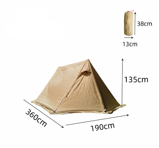 Lightweight Shelter With Snow Skirt Cold Protection In Winter Wild Camping Pyramid Tent null