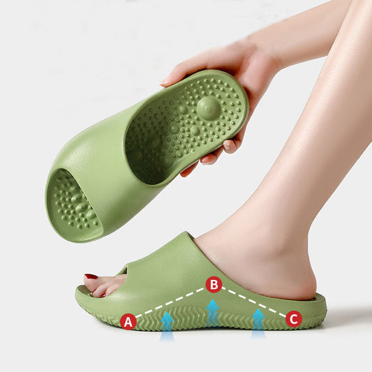 Anti-slip Home Slippers With Massage Sole Design Comfortable Non-slip House Shoes null