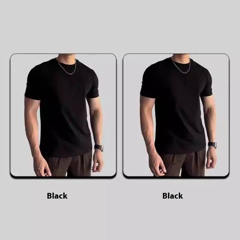 Sports Fitness Clothes Closed Short-sleeved T-shirt Men
