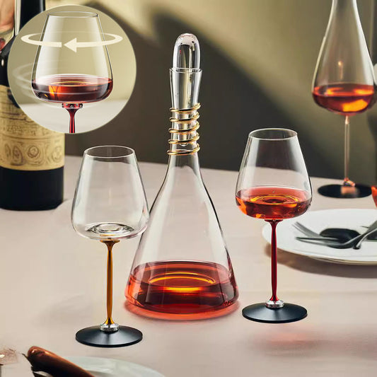 Fancy Decanter Cup Creative Rotational Goblets Wine Glass Household Kitchen Gadgets null