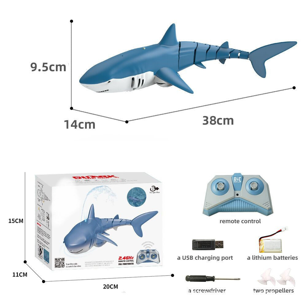 2.4G Remote Control Water Jet Shark Funny Water Spray Simulation Whale Animals Submarine Remote Control Fish null