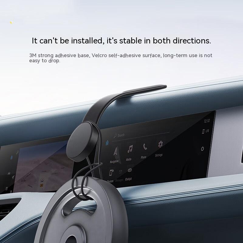 Magnetic Bendable Car Mobile Phone Holder Wireless Charger Phone Holder 15W Car Dash Mount Compatible With Phone null