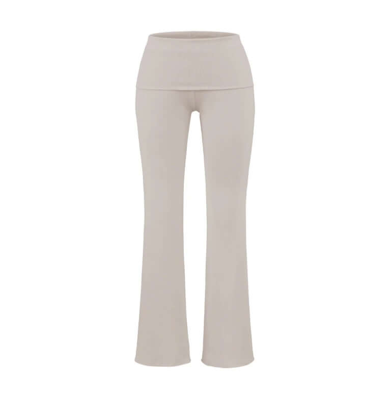 Low-rise Flared Jeans With A Turned-up Hem For A Slimming Look, Womens