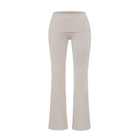 Low-rise Flared Jeans With A Turned-up Hem For A Slimming Look, Womens