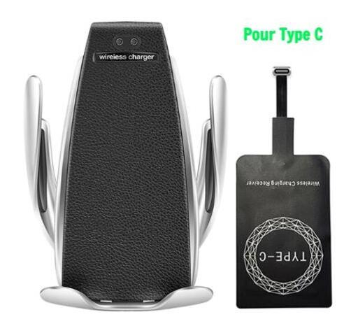 Car Wireless Charger 10W Induction Car Fast Wireless Charging With Car Phone Holder S5 null