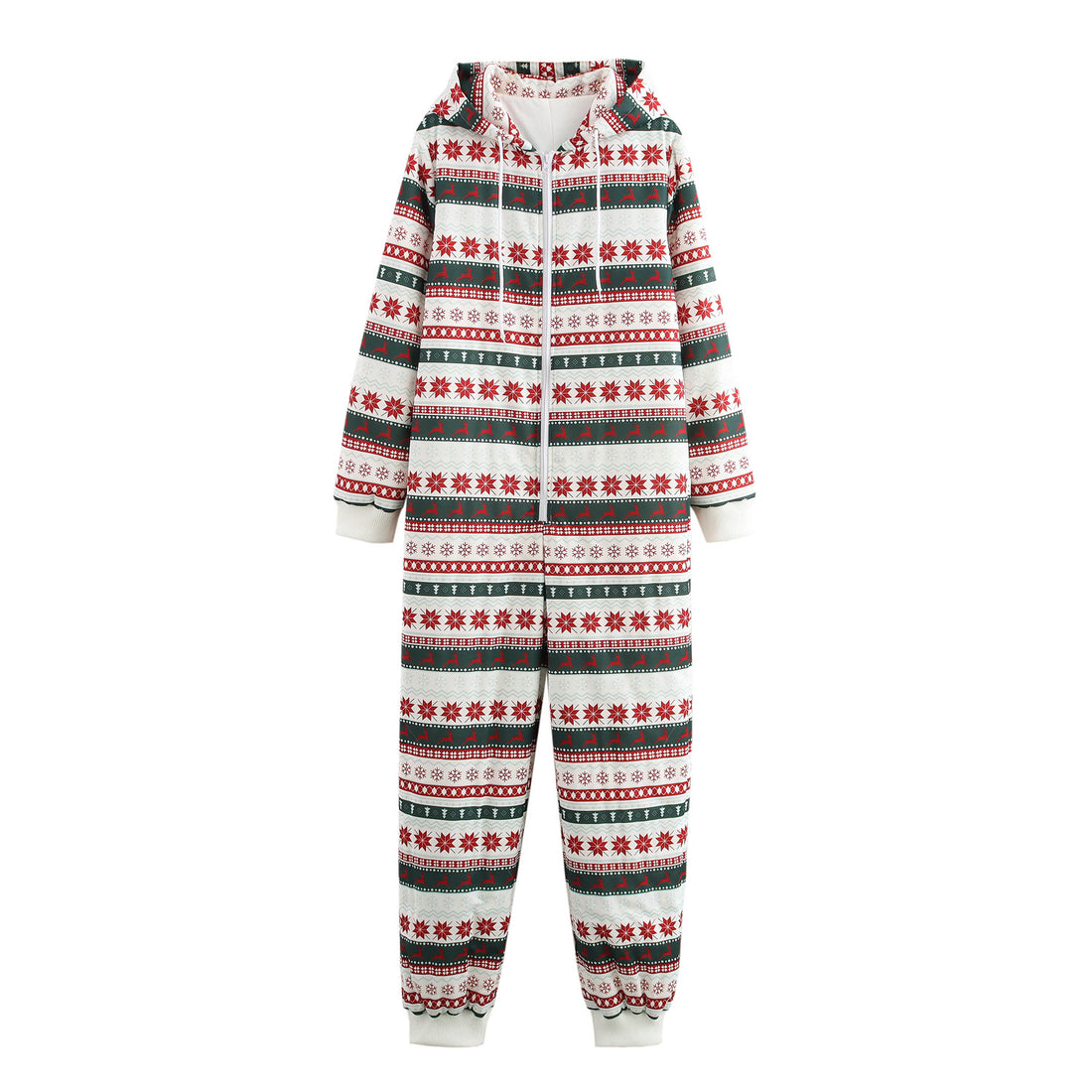 French Style Commute Style Warm And Comfortable Classic Christmas Printed Loose Bodysuit Cotton-padded Jacket