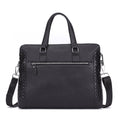 Men's Briefcase Genuine Leather 14-inch Laptop Bag Horizontal Cowhide Business Office Bag