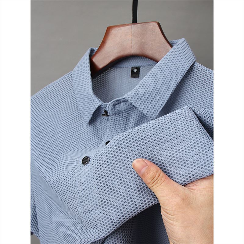 Fashion Ice Silk Men's Short-sleeved T-shirt