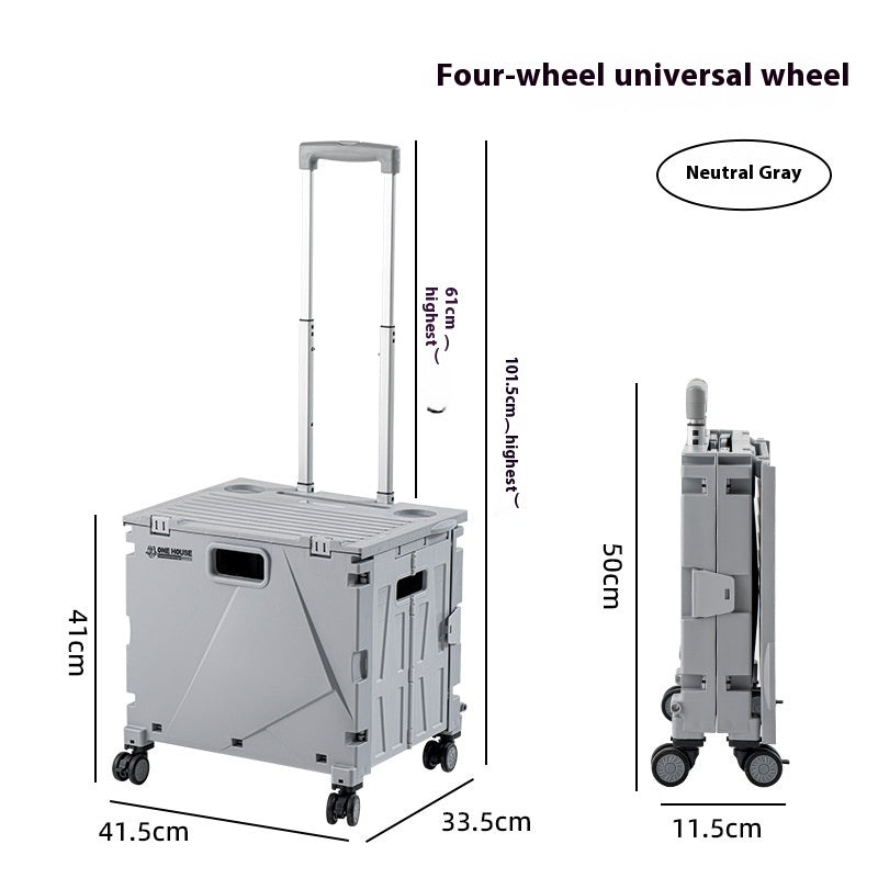 Household Portable Folding Supermarket Trolley null