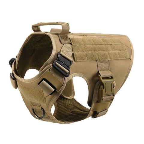 Military Tactical Dog Harness German Shepherd Adjustable Pet Dog Back null