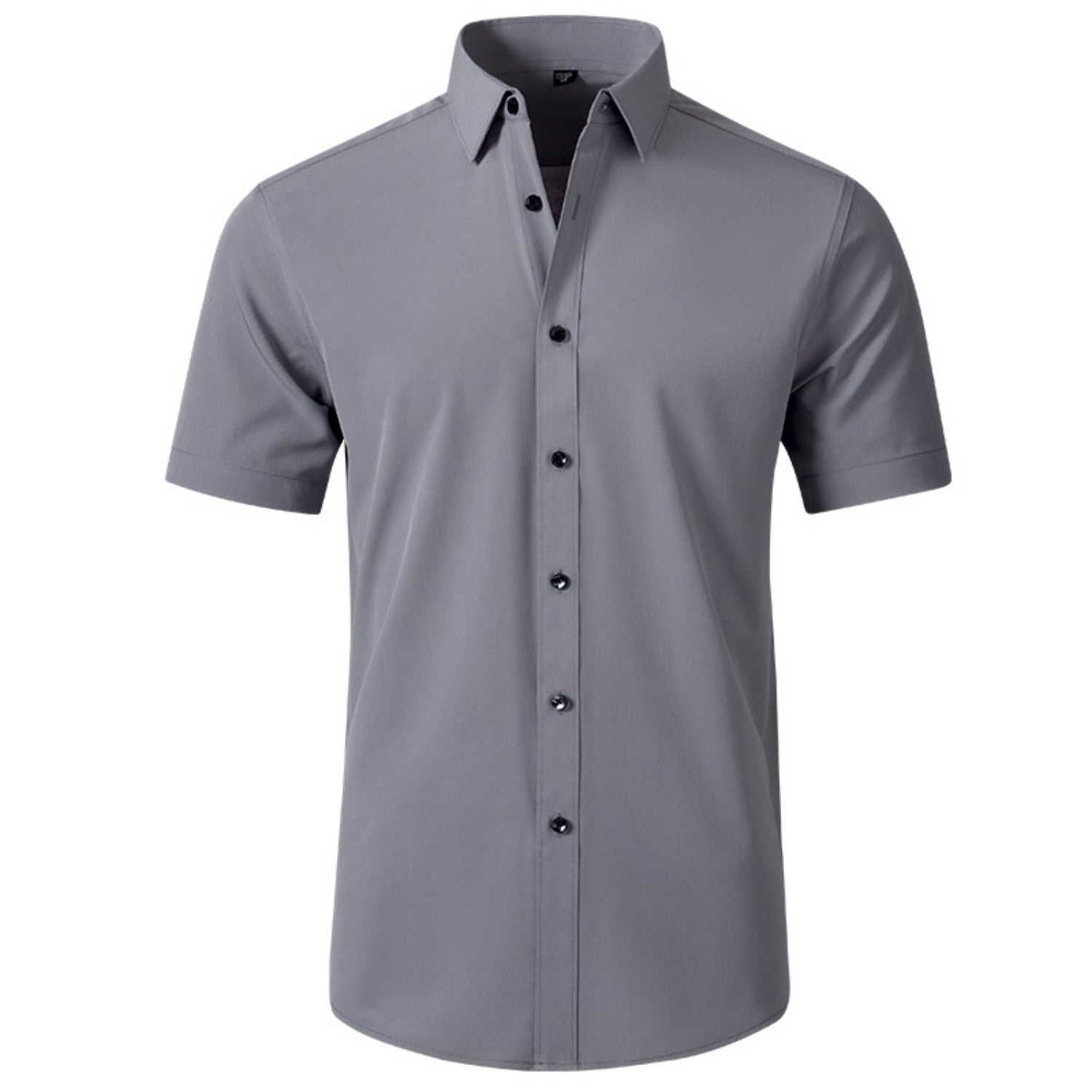Men's Solid Color Simple Business Thin Shirt