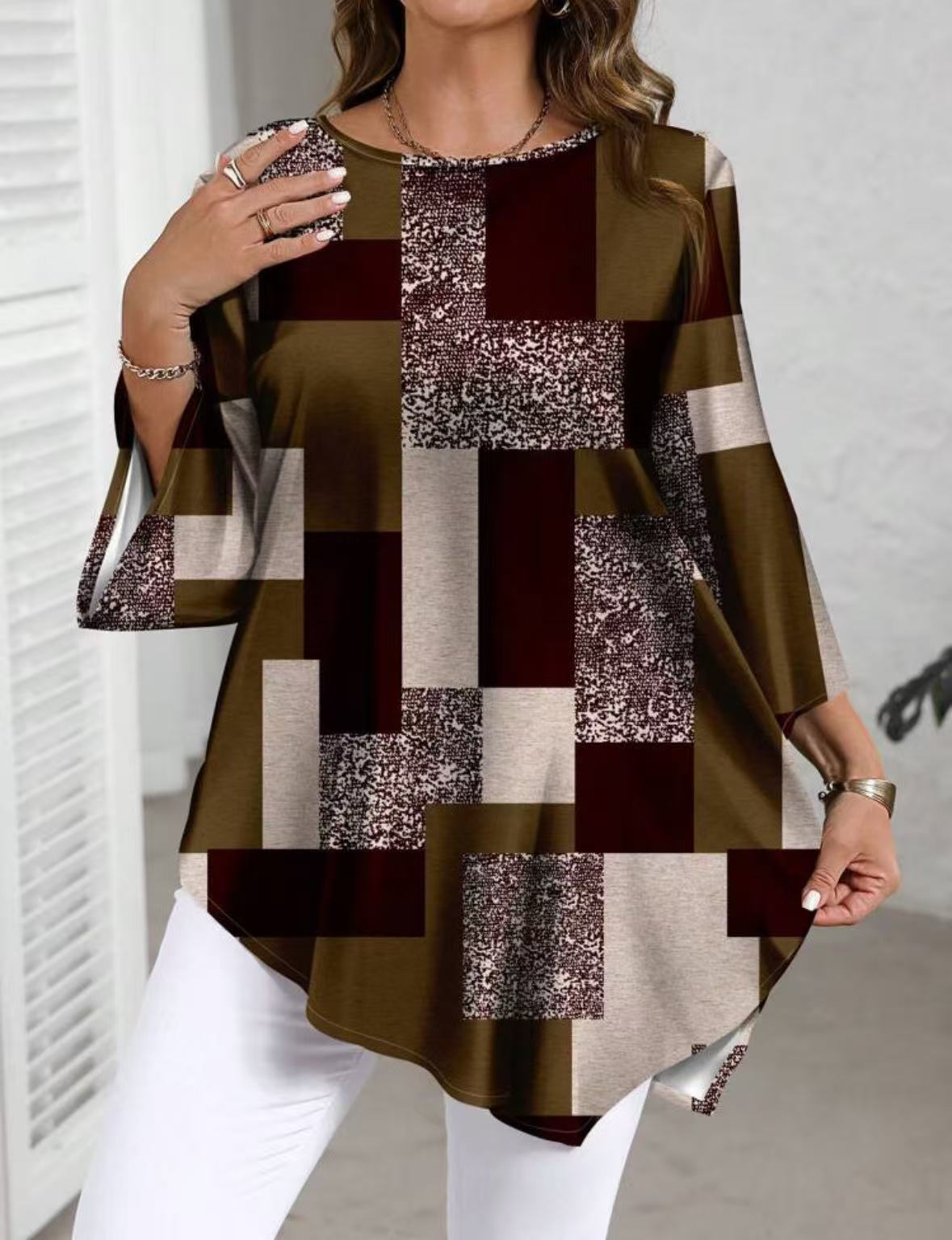 Relaxed, Casual Top With An Asymmetrical Hem