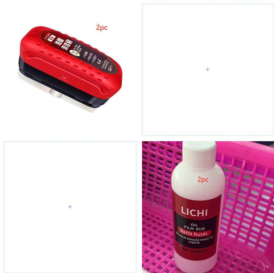 Automotive Oil Film Cleaning Brush Windshield Car Glass Sponge Cleaner Universal Removes Dirt Glass Cleaning Wipe Board Tool null