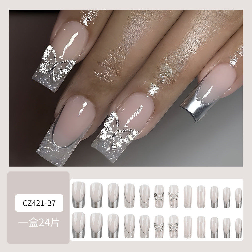 Super Long Diamond Wearing Armor European And American Foreign Trade Nail Stickers