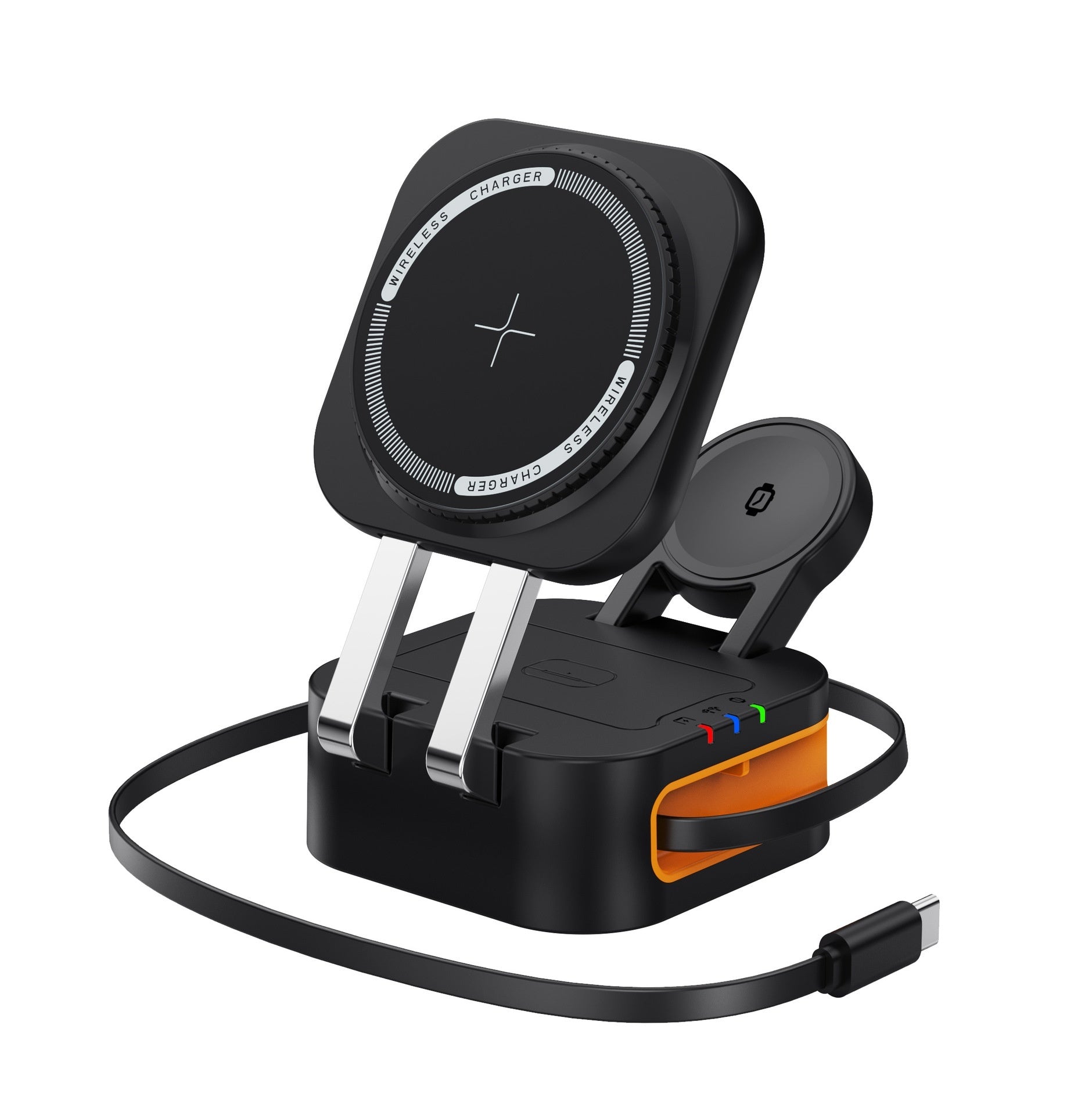 Magasafe Magnetic Phone Holder Three-in-one Desktop Wireless Charger null