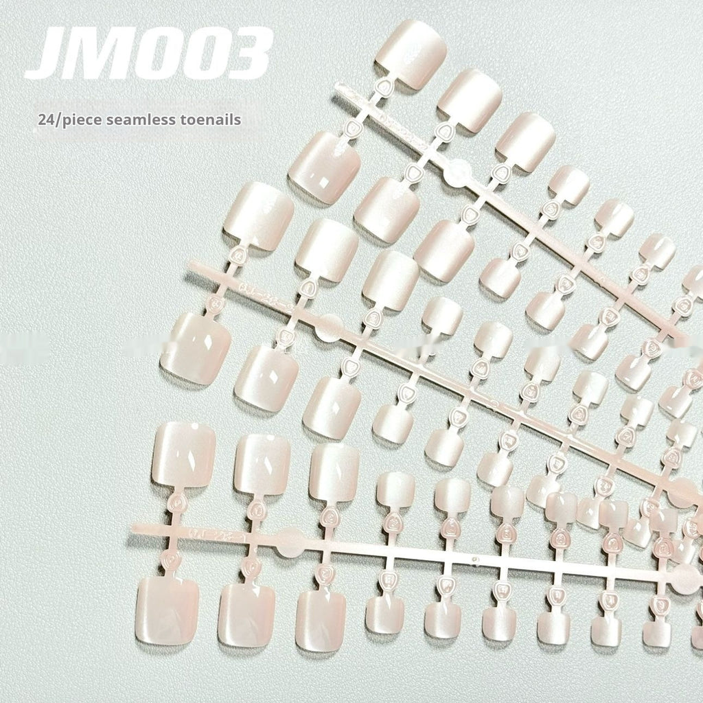 Internet Celebrity Micro Glass Bead Cat's Eye Toe Nail Wear Nail