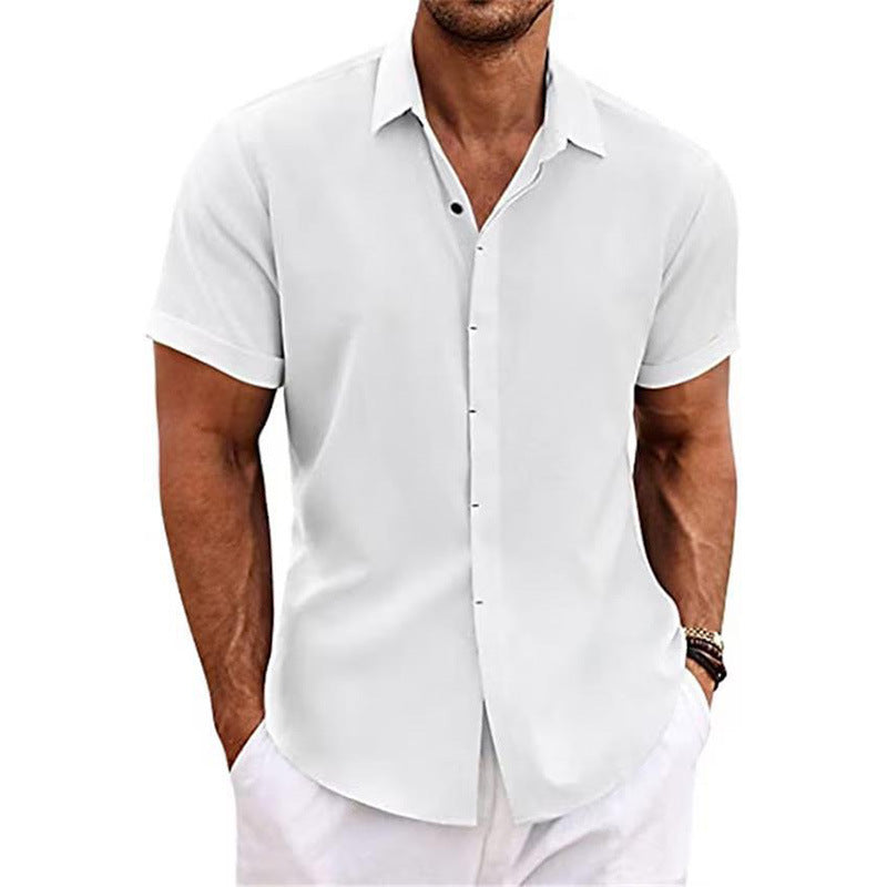 Beach Plus Size Men's Short-sleeve Shirt