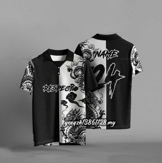 3D Digital Printing Loose Casual Short Sleeve T-shirt Top Black 3D Digital Printing Loose Casual Short Sleeve T-shirt Top - shop_name