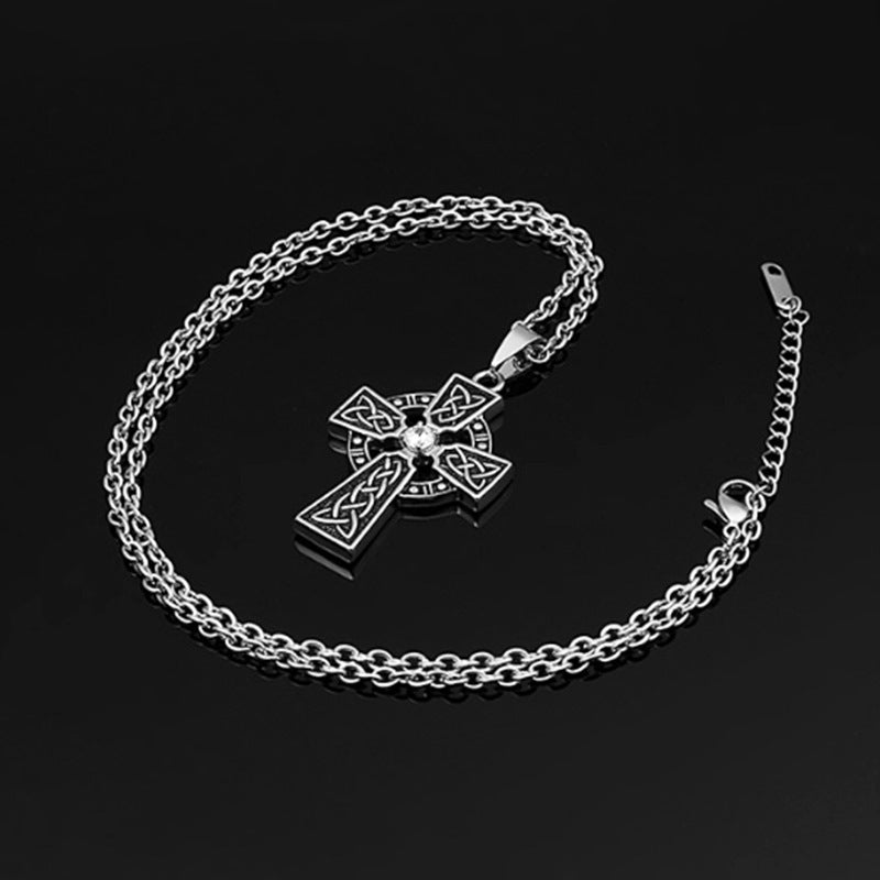 Fashion Personality Pattern Men's Cross Necklace null