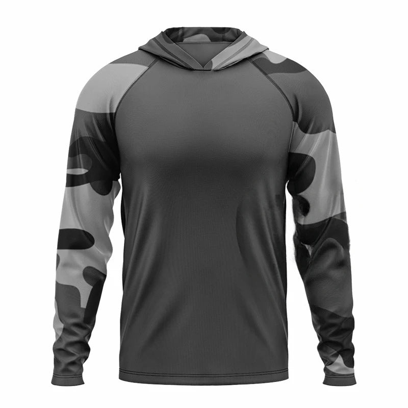 Men's Outdoor Quick-drying Lightweight Breathable Hood Long Sleeve