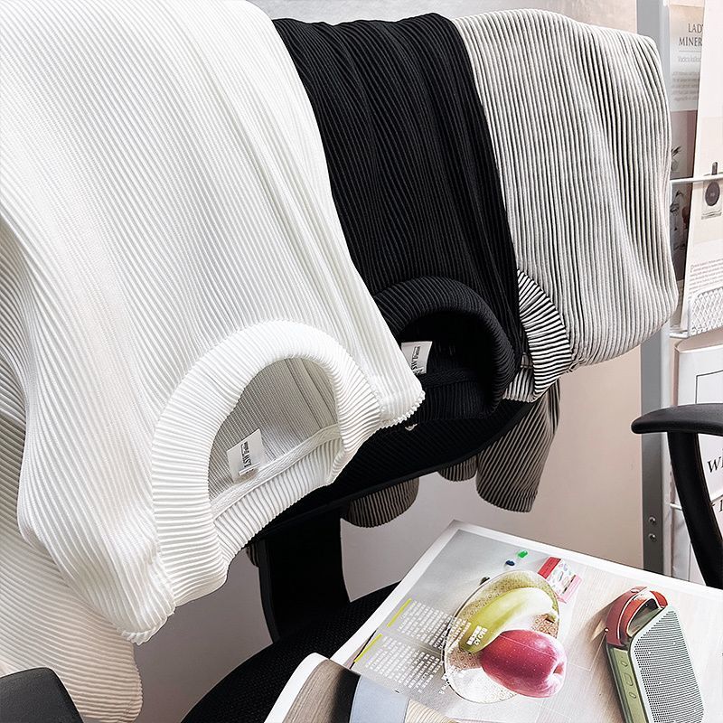 Summer Casual Ice Silk Men's T-shirt Short Sleeve