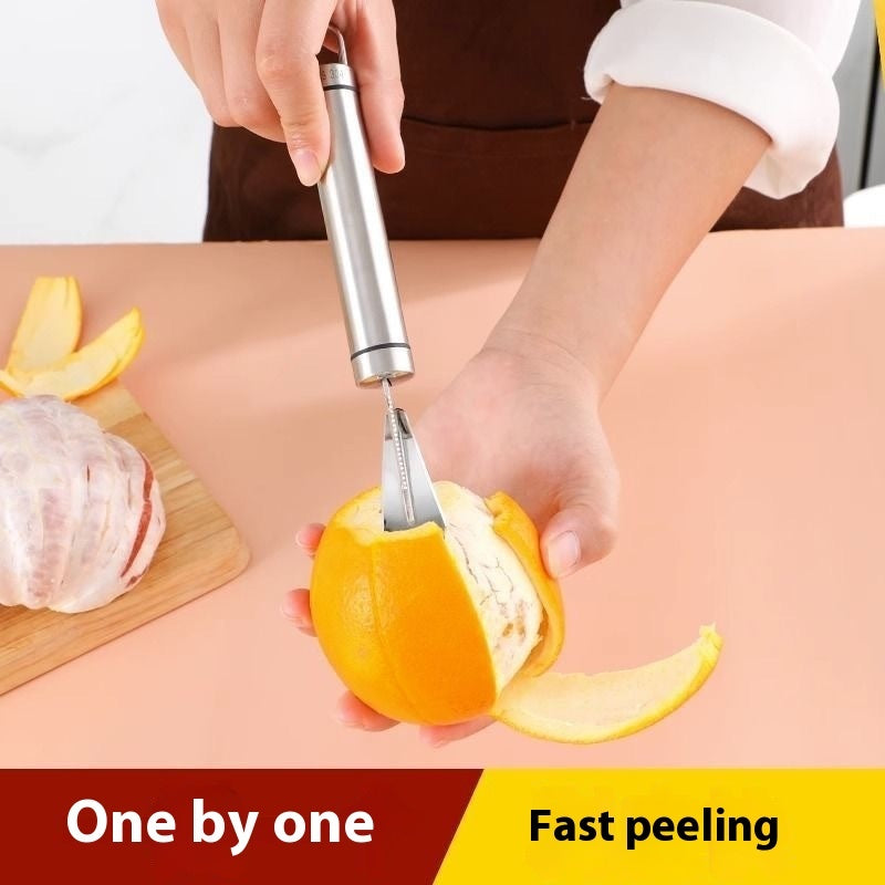 Orange-peeling Device Stainless Steel Household Peeling Kitchen Gadgets null