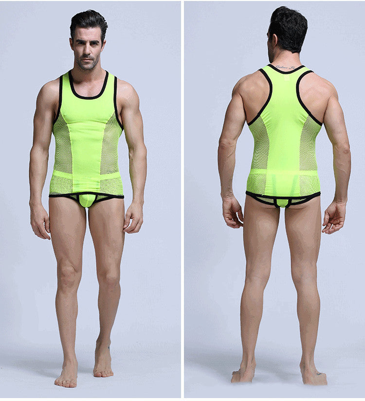 Men's Vest Mesh Ultra-thin Sports And Leisure Fitness Base null