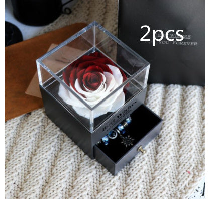 Eternal Flower Rose Jewelry Box for Birthday Presents Valentines Day Wedding Gift null