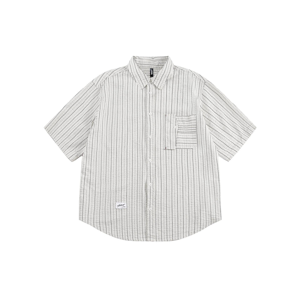 Retro Ins Hong Kong Style Japanese Style All-matching Casual Short-sleeved Shirt