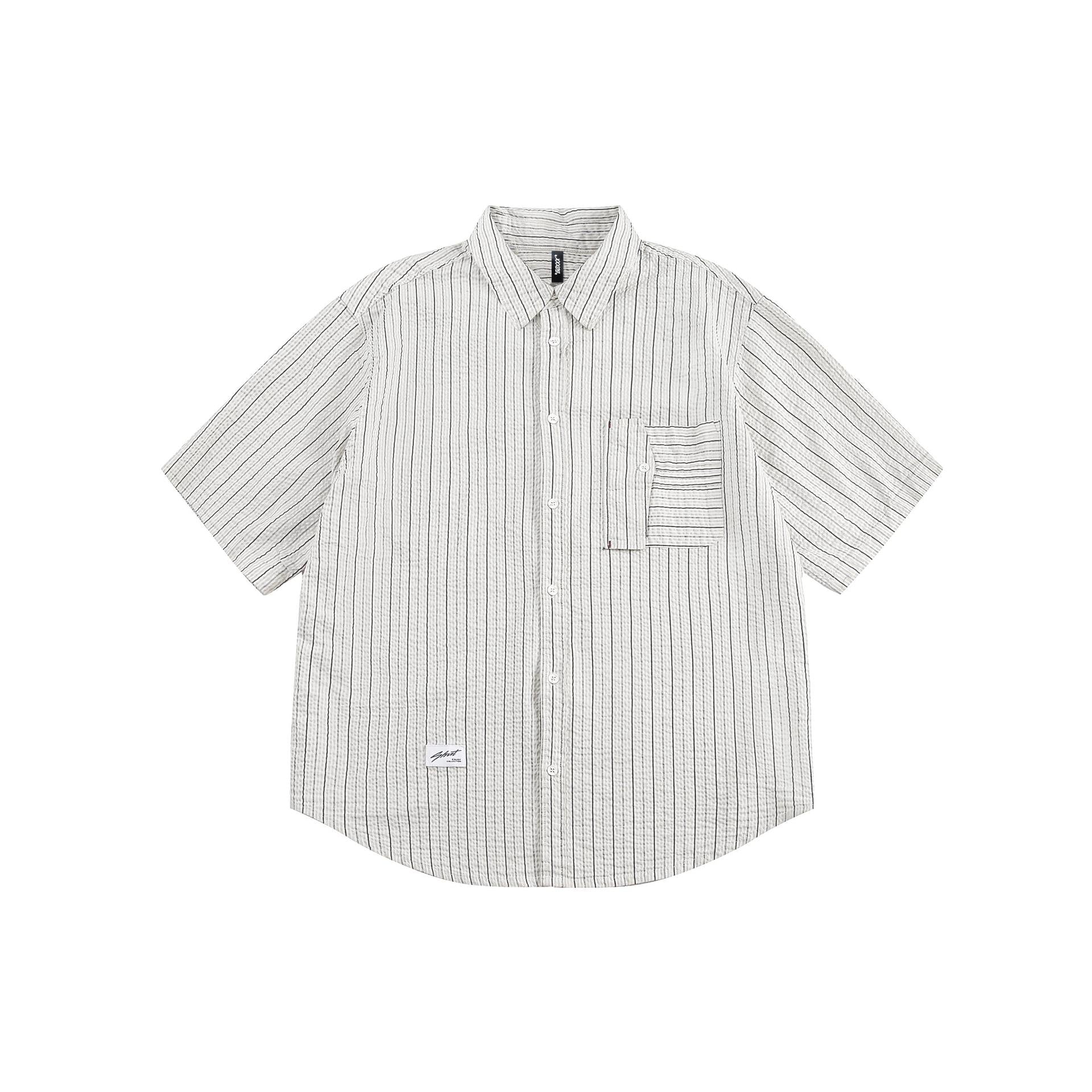 Retro Ins Hong Kong Style Japanese Style All-matching Casual Short-sleeved Shirt