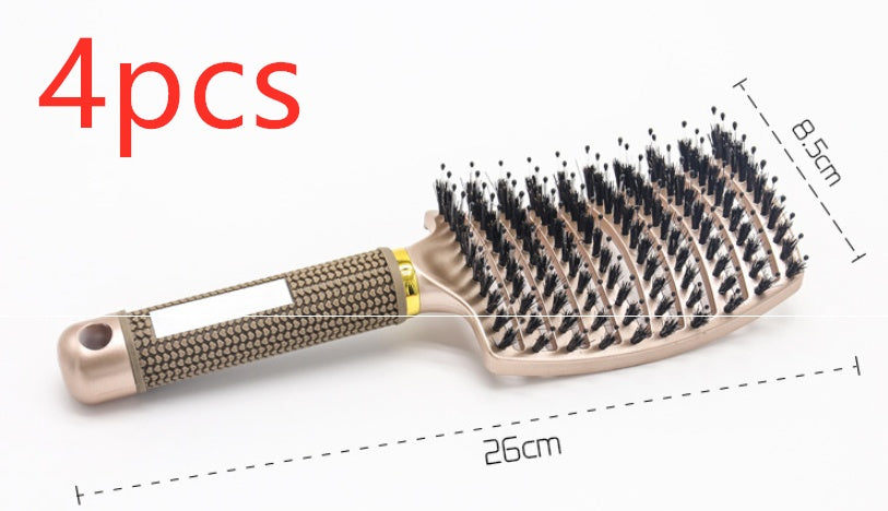 Hairbrush Anti Klit Brushy Haarborstel Women Detangler Hair Brush Bristle Nylon Scalp Massage  Teaser Hair Brush Comb null