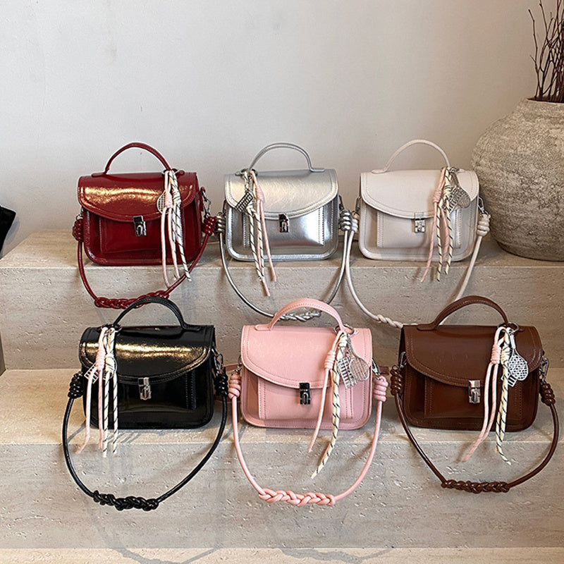 Casual Small Square Shoulder Bag Retro Portable Messenger Handbags For Women null