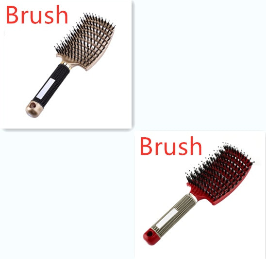 Hairbrush Anti Klit Brushy Haarborstel Women Detangler Hair Brush Bristle Nylon Scalp Massage  Teaser Hair Brush Comb null