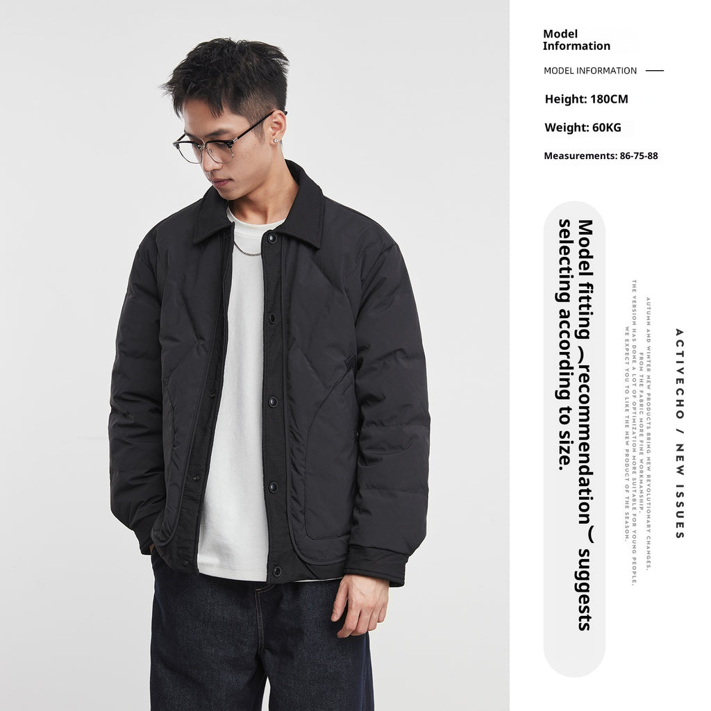Lightweight Down Jacket Men's Coat Wide